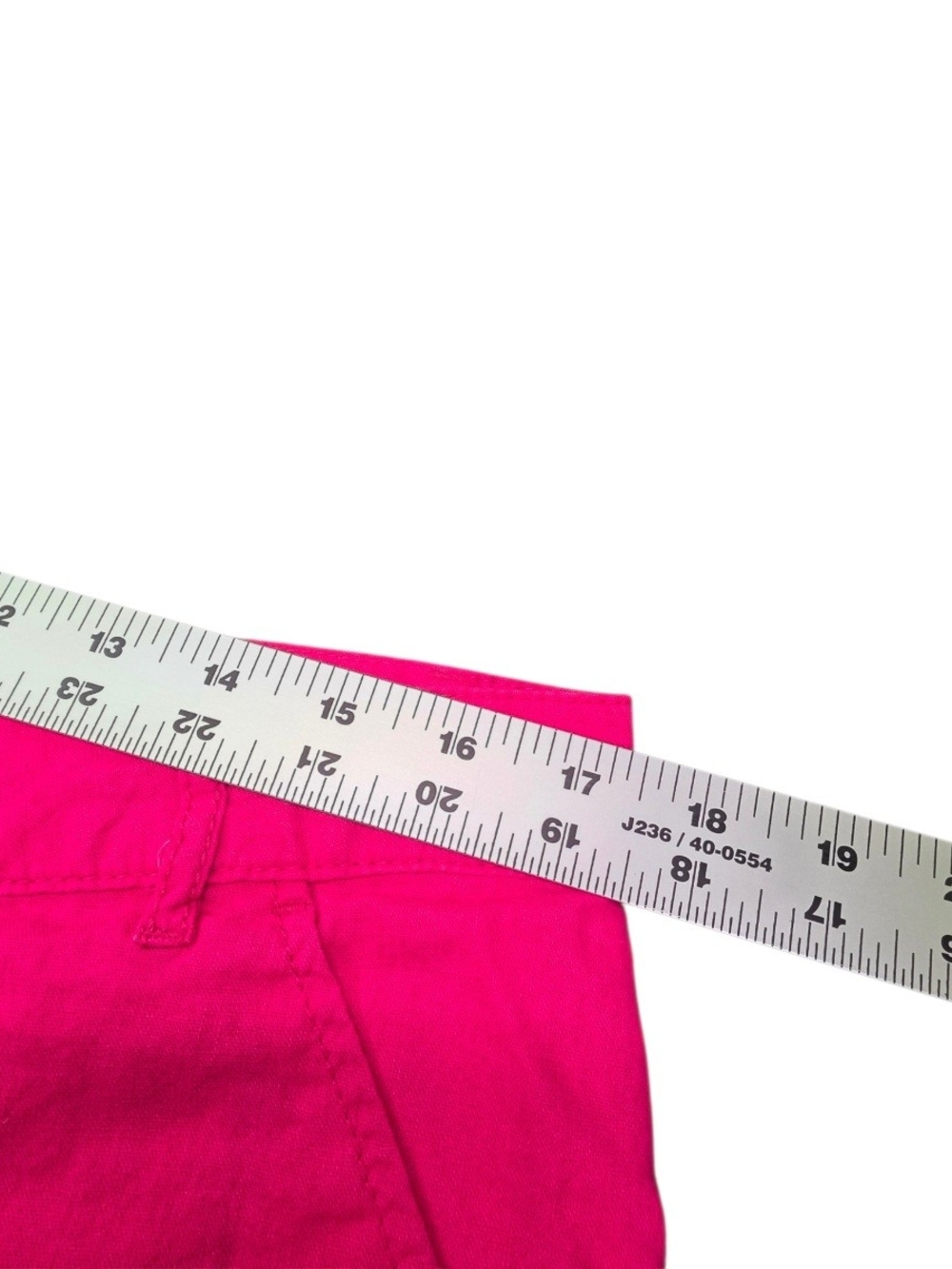 GAP Bright Pink Chino Shorts Cuffed Hem Size 12 - Picture 4 of 8